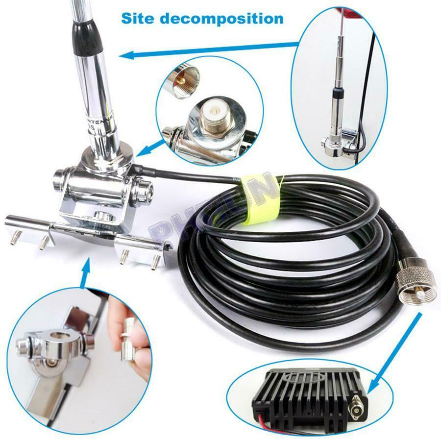 Car Dual Band Antenna Kit For Radio TM-271 TM-471 FT-1802M KT8900 BF-9500 F1821
