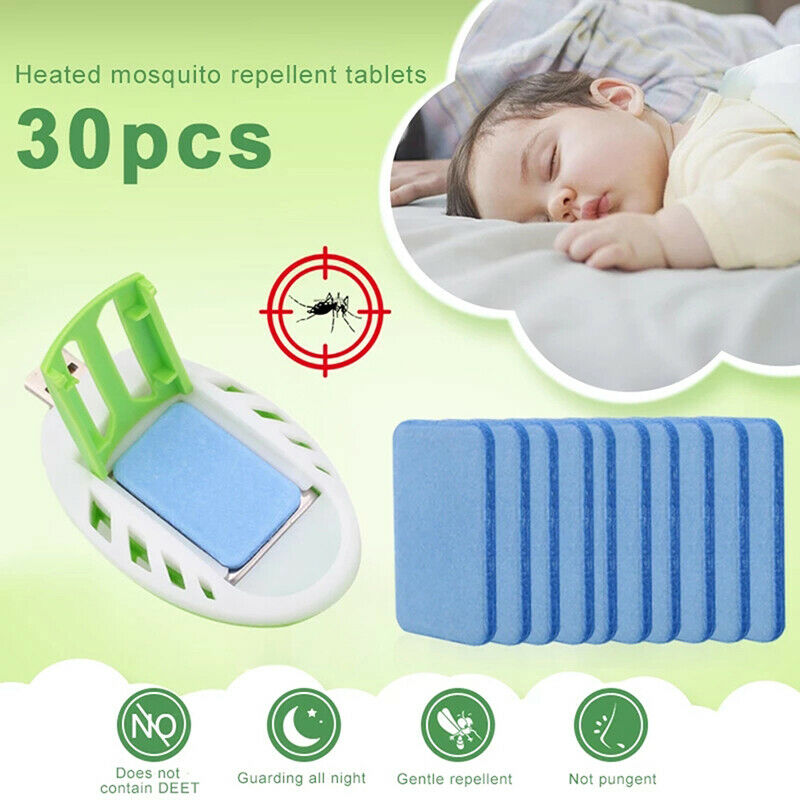 30PCs Mosquito Repellent Tablets Sheet Anti Mosquito Pest Repeller No Tox.l8