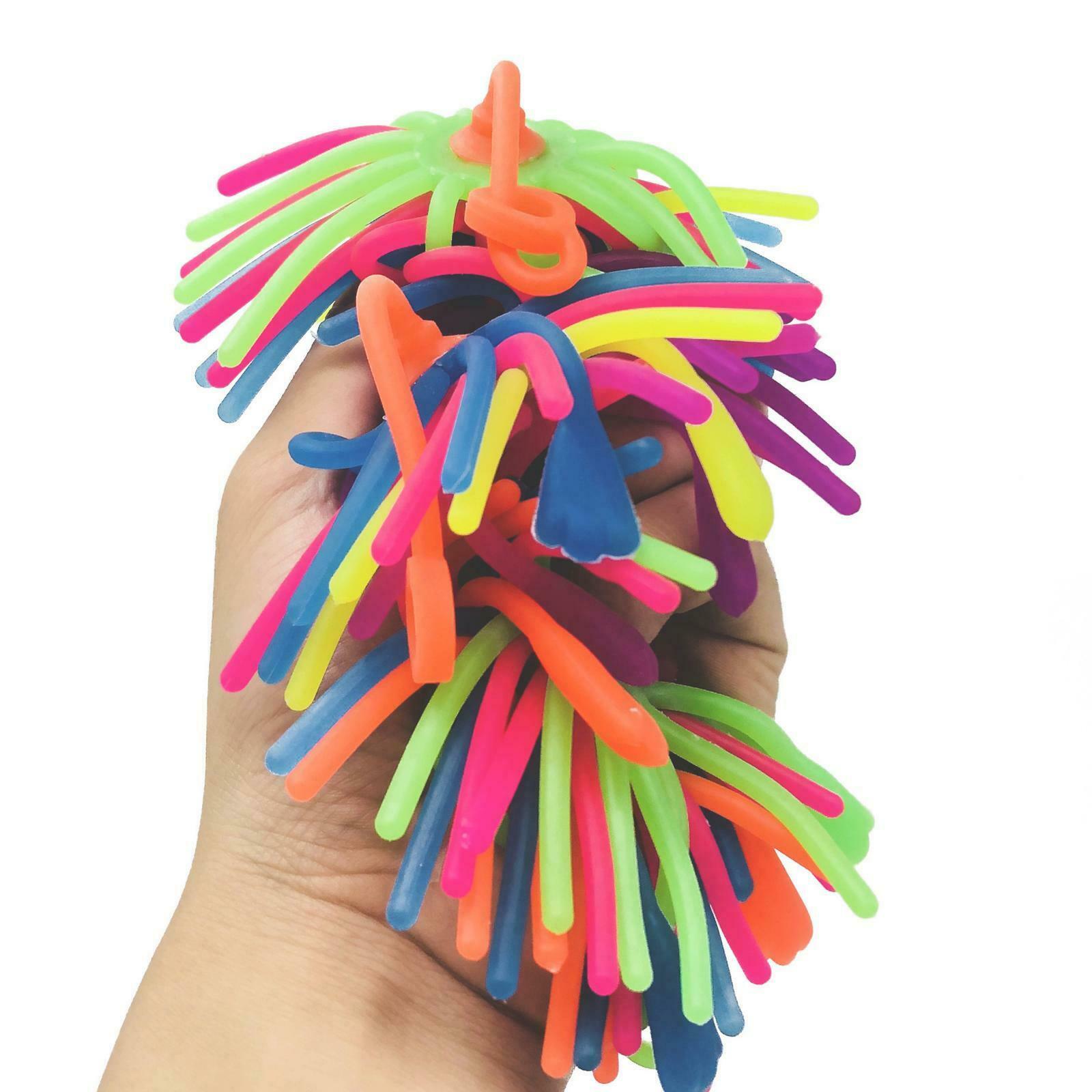 Soft TPR Stretchy String Fidget Kids Anti Stress Bouncy Ball Toys Rope