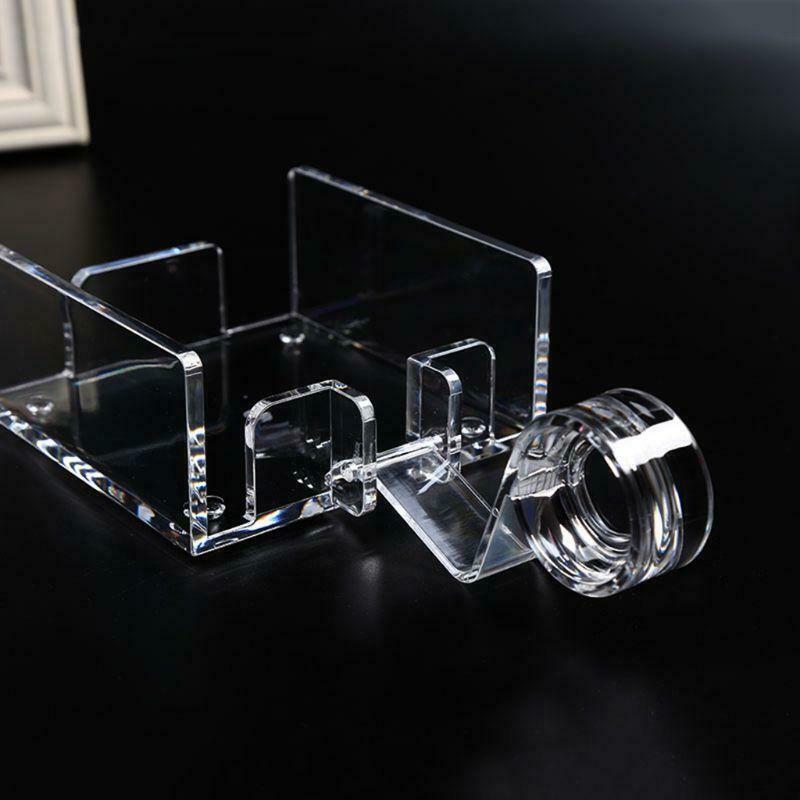 Square Clear Acrylic Cocktail Napkin Holder Paper Serviette Dispenser Tissue Box