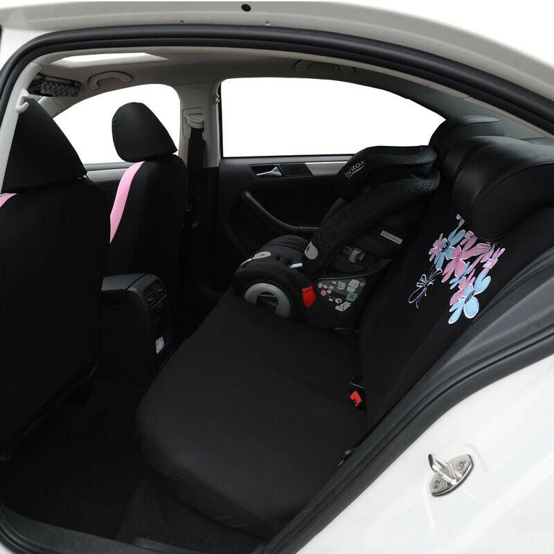 9 PCS Full Set SUV Car Seat Cover Cushion Sleeves Front & Back Printing Washable
