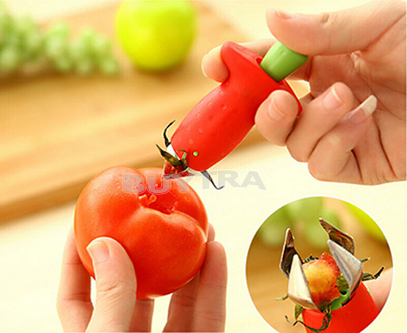 Tomato Strawberry’Stem Leaves Hullers Remover Removal Fruit Corer Kitchen.l8
