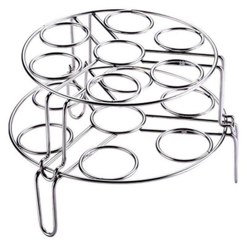 Multi-purpose stackable egg steamer rack tripod, anti-scalding transfer clip,