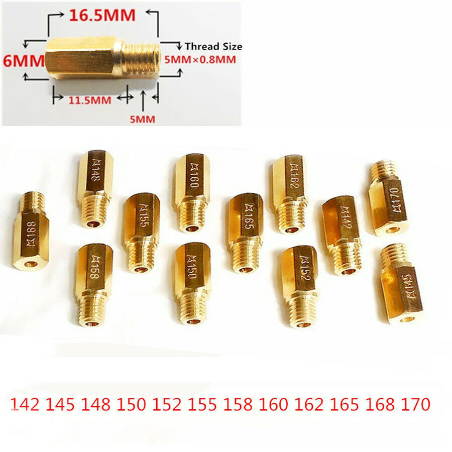12x Motorcycle Carburetor Main Jet Kit 142 145 148 150 152 155 158 160 162 -170