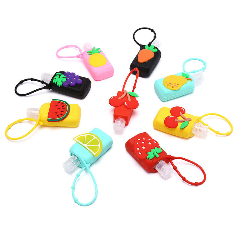 30ML Portable Fruits Silicone Empty Bottle Travel Liquid Refillable with Hol XC