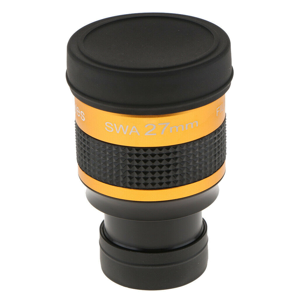 1.25 Inch 27mm Super Wide Angle Achromatic Eyepiece 70 Degree Field of View for