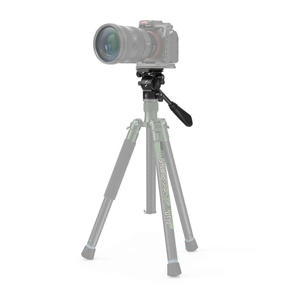 SmallRig Tripod Fluid Head Pan Tilt Head w/ QR Plate for Arca DSLR Cameras -3259