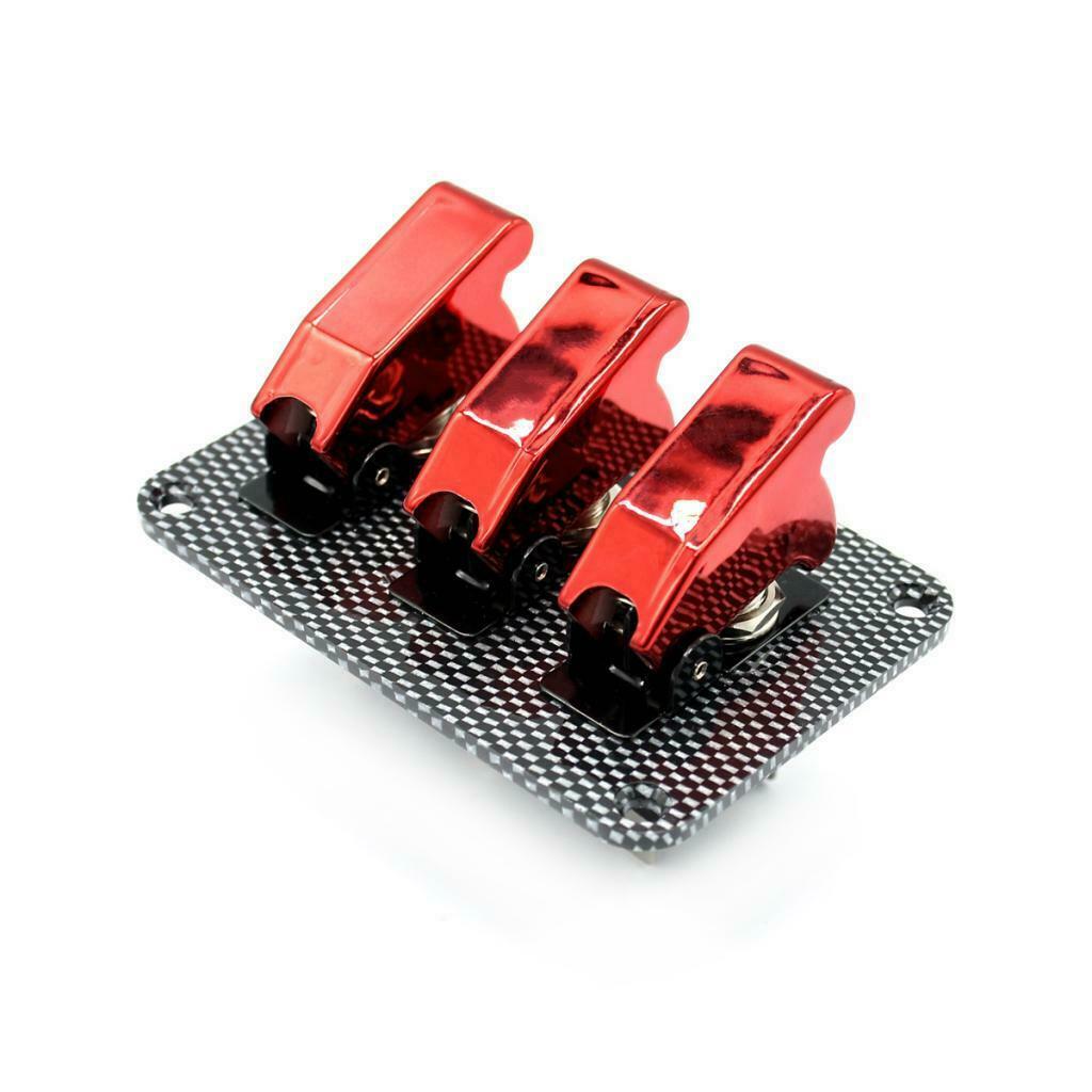 3 Buttons 20A Flip Up Ignition Lock Switch Toggle Switch Switch Panel