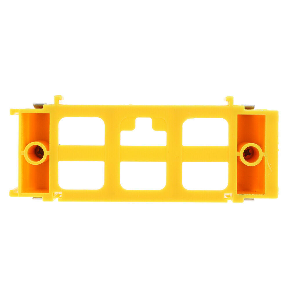 Yellow Plastic Battery Holder Cell 1 Size D Case Box for Physical Teaching
