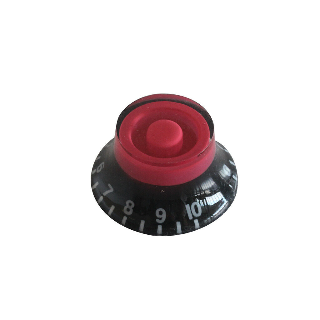 4pcs Speed Control Dial Knobs For Gibson   Electric Guitars Red/ Black