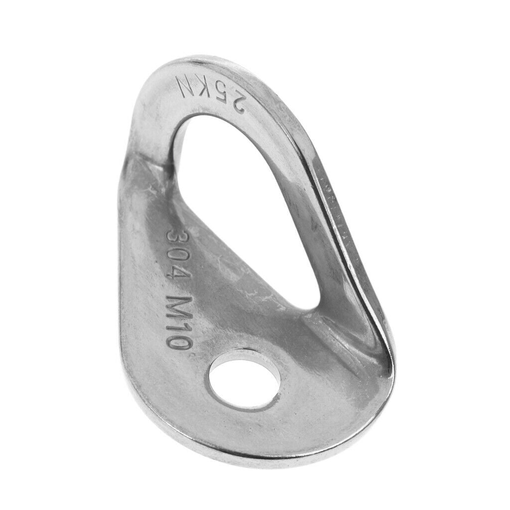 2x 3/8" 25KN Stainless Steel Bolt Hanger for Belay   Rigging Climbing