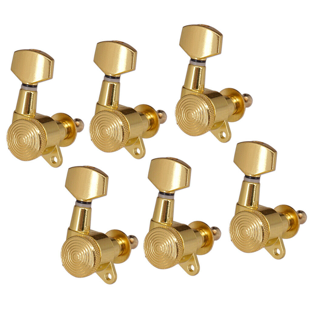 6Pcs Guitar Machine Heads Tuning Pegs Tuners for Acoustic Electric Guitar 6R