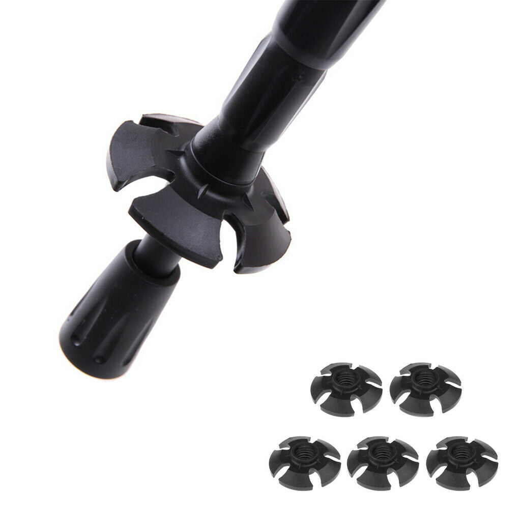 5pcs Outdoor Trekking Pole Tips Protector Trekking Stick Pole Replacement Tips