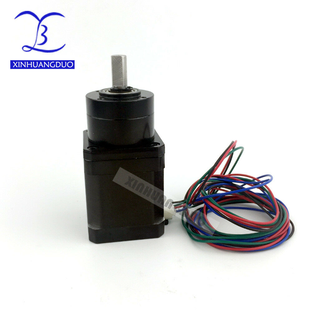New Best Gear ratio 5:1 Planetary Gearbox, Nema 17 1.68A Geared Stepper Motor