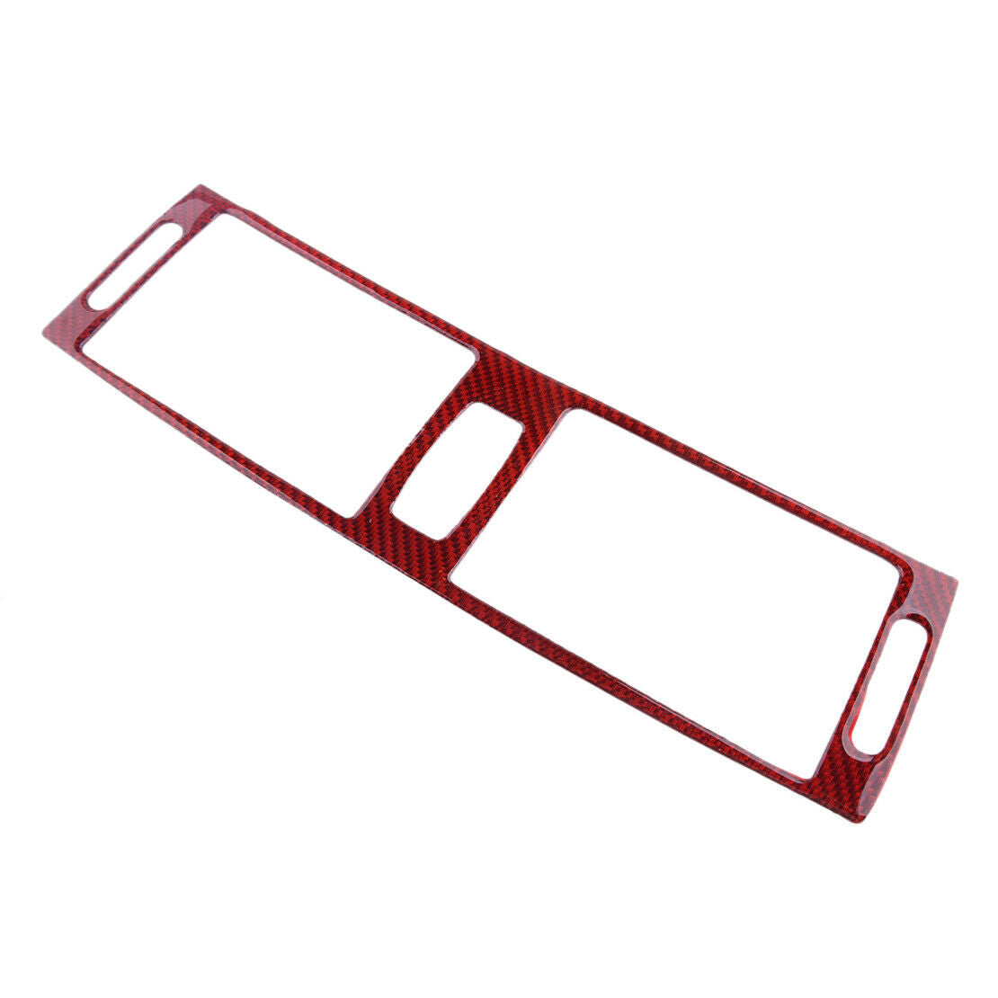Car Red Carbon Fiber Console Middle Air Vent Cover Fit For BMW E70 E71 2008-2013