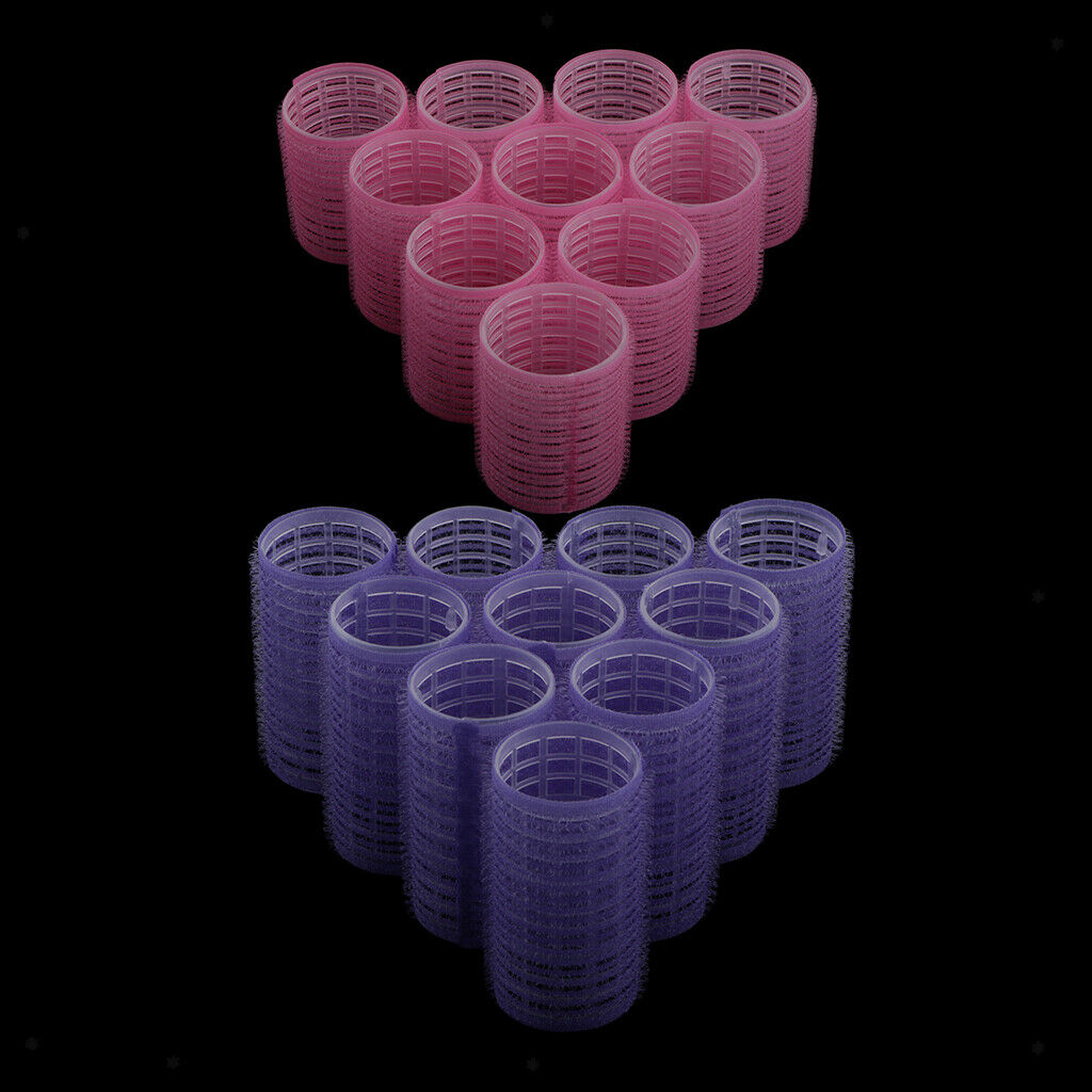 20 Pieces Curlers Self Grip Cling Curlers For Curly Straight Wavy Hair