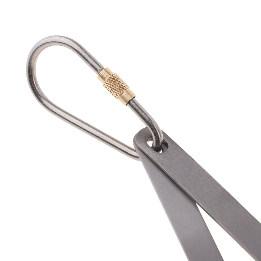 Outdoor Titanium Tableware Flatware Spoon Fork Spork Spoon Fork with Buckle