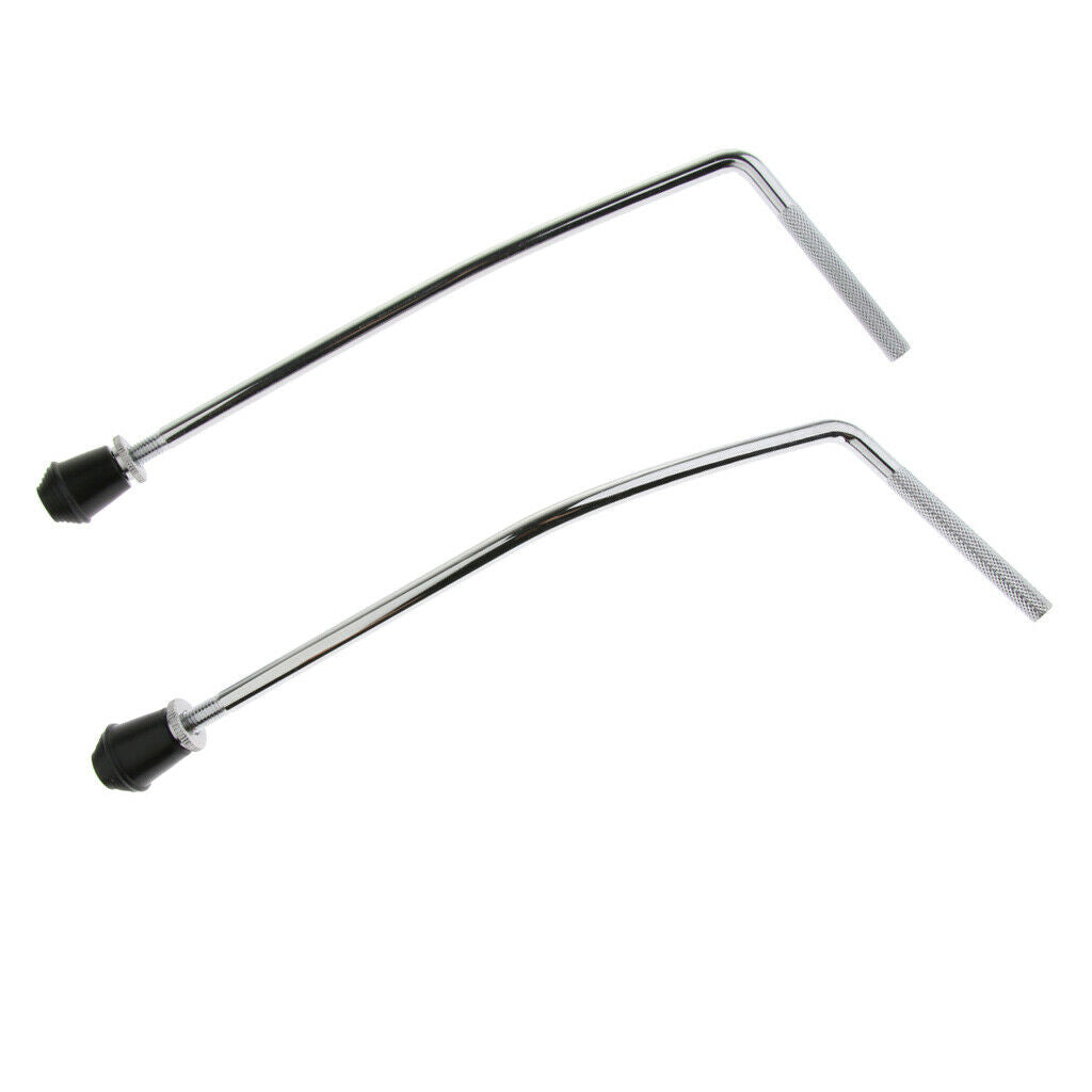 1 Pair Metal Bass Drum Legs Support for Drum Instrument Parts Accessories