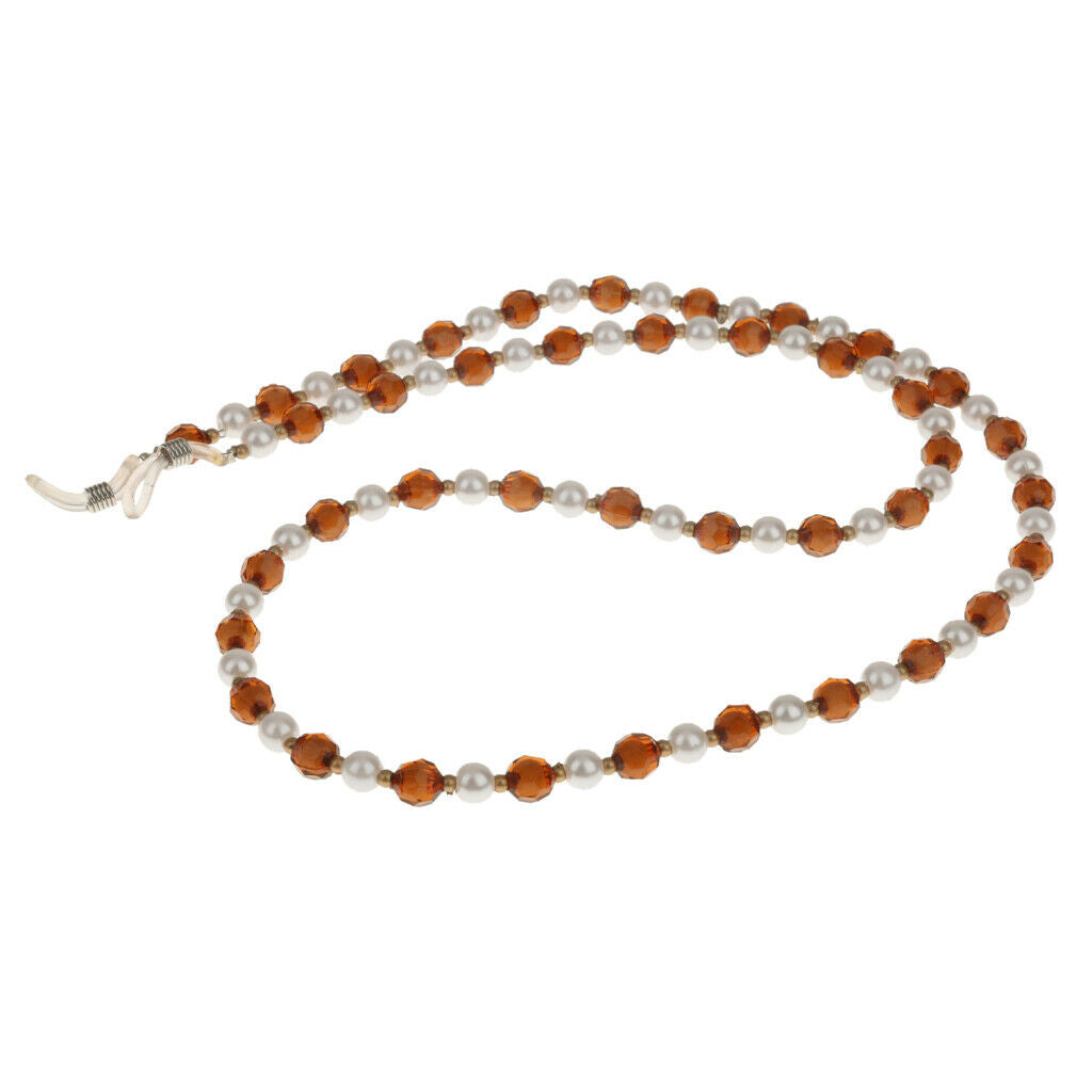 2pcs Eyeglasses Necklace Reading Glasses Spectacles Eyewear Beaded