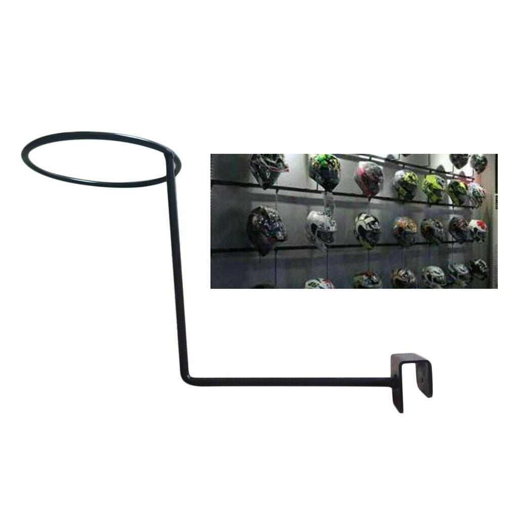 Motorcycle Helmet Holder Wall Hanger Metal Rack Heavy Duty Wall Mounted