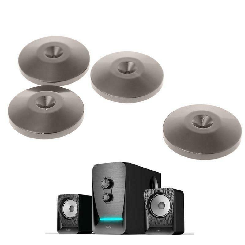4 Pcs Isolation Spike Stand Feet Pad Speaker Amplifier Nickel Plated Cone Base