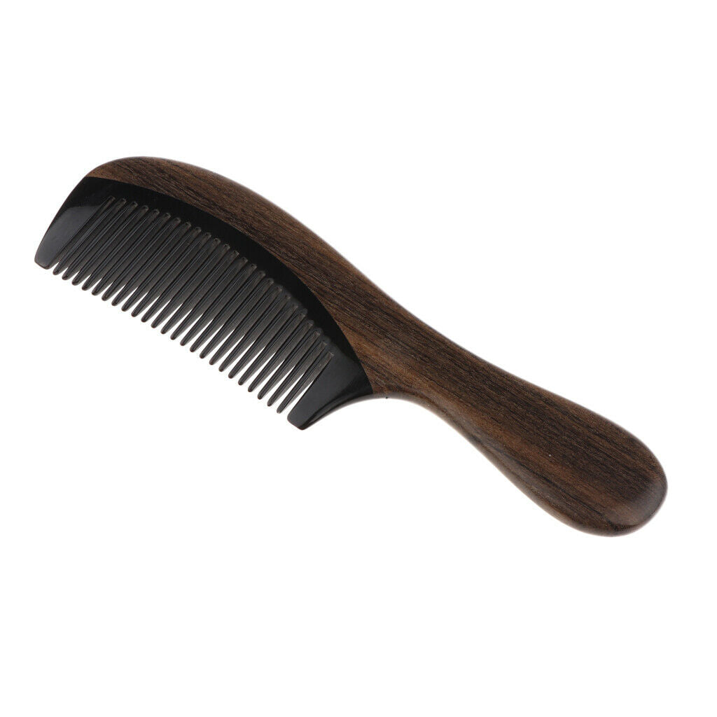 Pro Handmade Polishing Natural Wooden Comb Humanization Scalp Massager