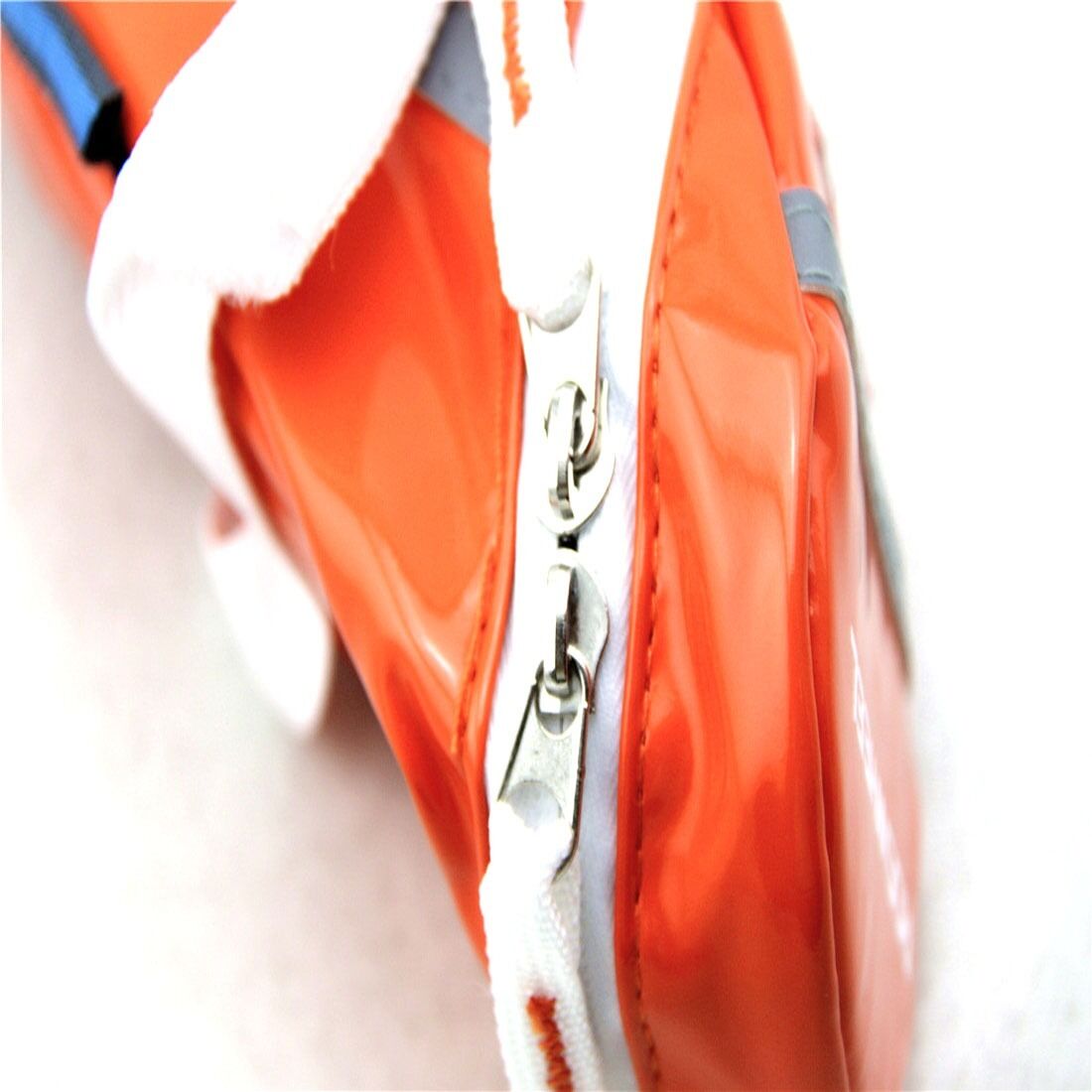 Orange ROSWHEEL Bike Bicycle Saddle Rear Seat Bag Patent Leather Waterproof