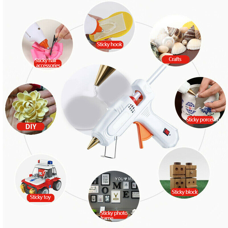 100W 220V Professional Hot Melt Glue Gun Heater Repair DIY Tool with Base Switch