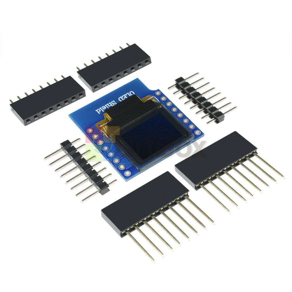 2PCS 0.66" D1 Mini OLED Display SSD1306 64x48 Shield for ESP8266 Arduino NodeMcu