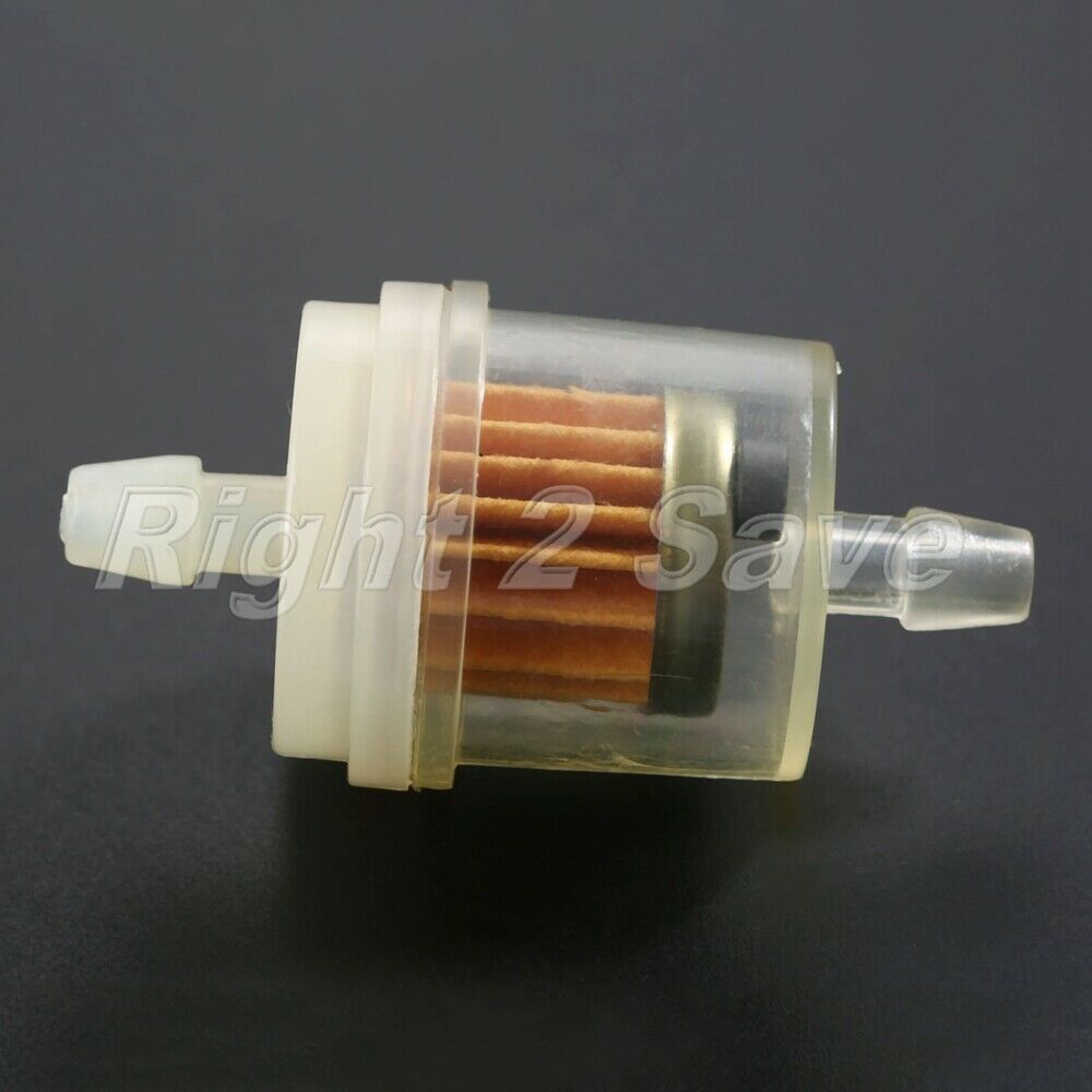 Motorcycle Yellow 1/4" 6mm 7mm Hose Line Fuel Gas Oil Filter Cleaner Universal