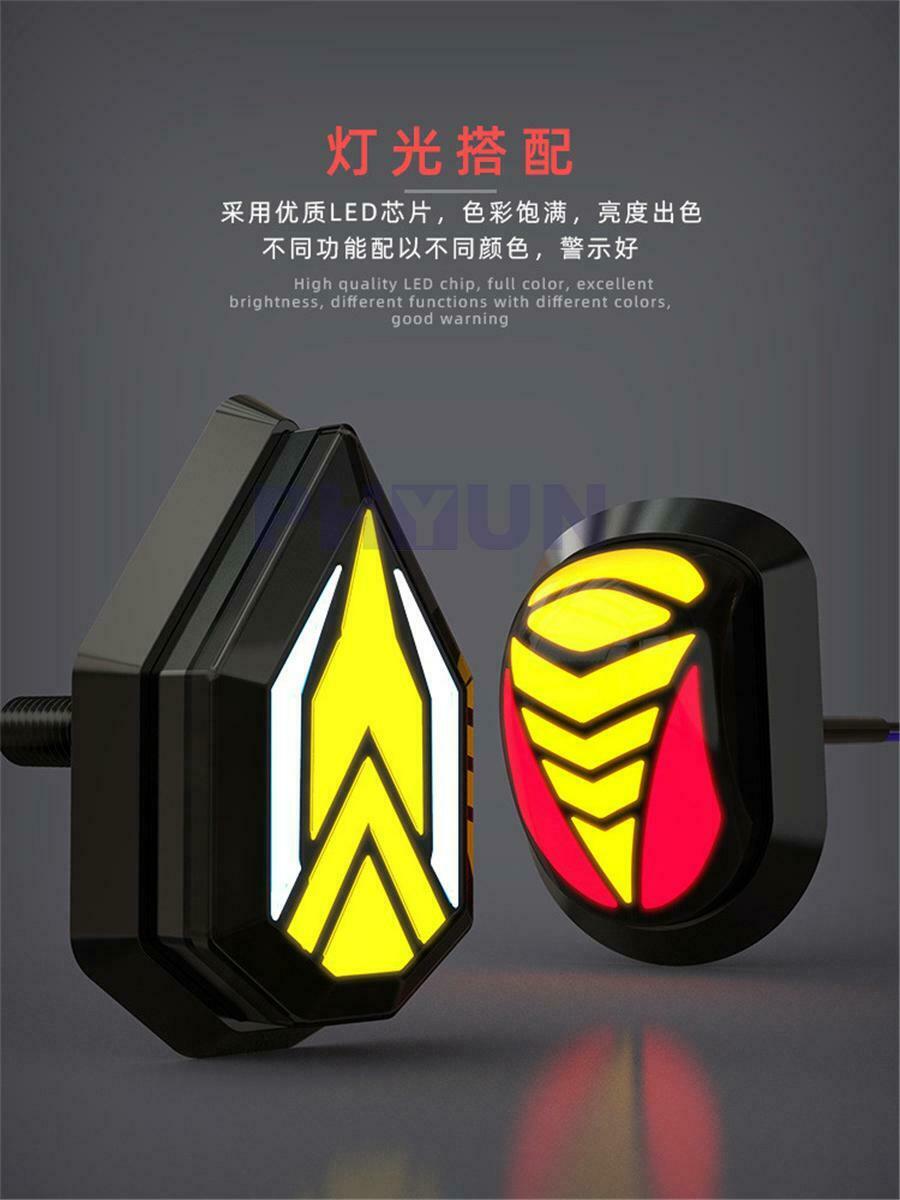 4x Motorcycle Sequential Flowing LED Turn Signal Indicator DRL Stop Brake Light
