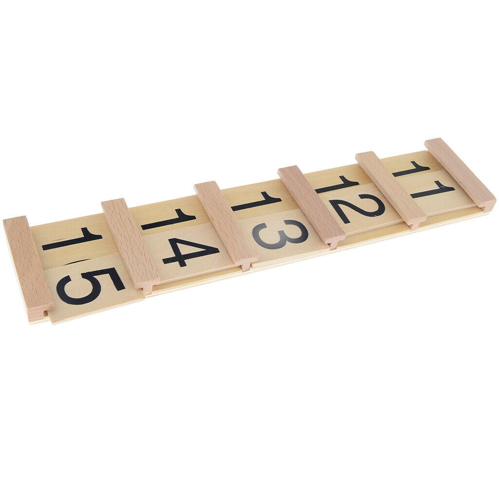 Box Sticks Numbers Board Counting Table Wooden Math Educational Toys