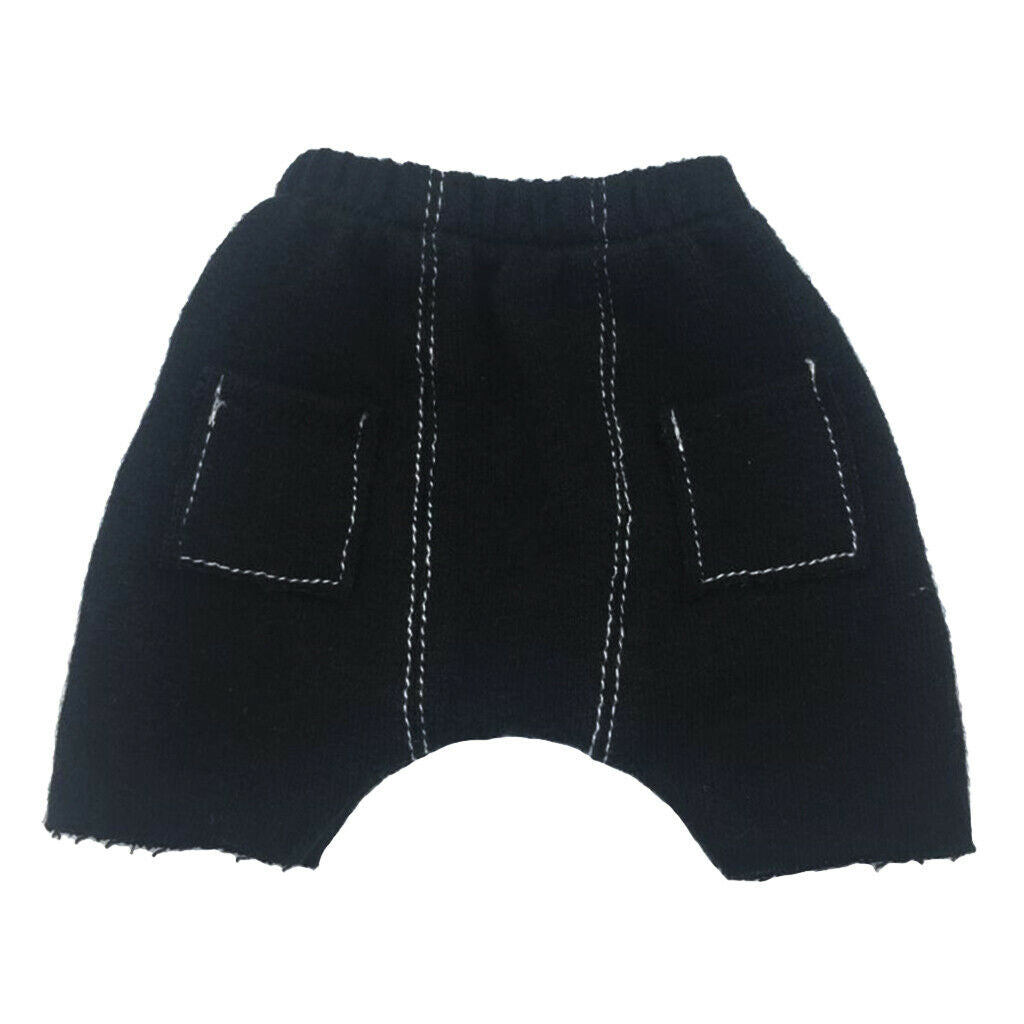 1/6 Scale Male Shorts Hip Pants Black for 12inch Action Figures Accessories