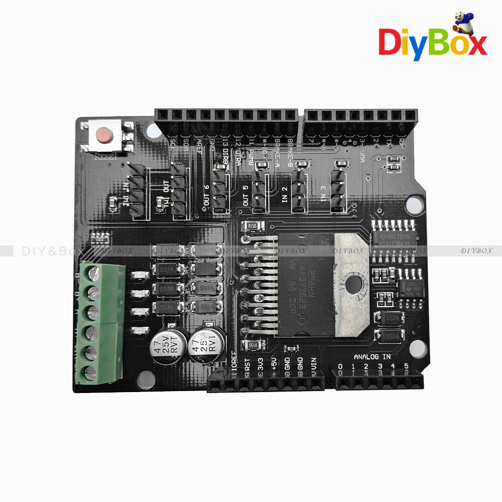 Arduino L298NH 2A H-Bridge Dual Channel DC Motor Driver Shield Module Than L298P