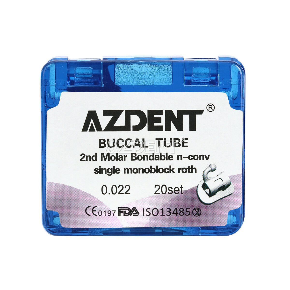 3X Dental 2nd Molar Buccal Tubes Bondable Non-Conv Roth 022 Monoblock U1/L1