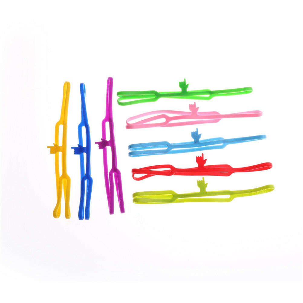 3pcs Lovely Silicone Finger Pointing Bookmark Book Marker Office Supplies_D TL