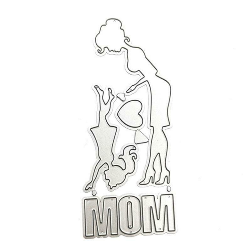 Mother Daughter Metal Cutting Dies Stencil Scrapbooking DIY Album Stamp Paper