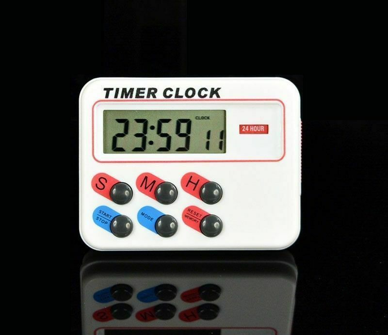 Digital LCD Sports Clock 12/24 hours with memory Funcation Kitchen Cooking Timer