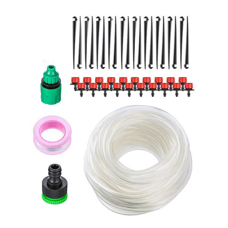 164 PCS Micro Drip Irrigation Automatic Timer Plant Watering Garden Hose System