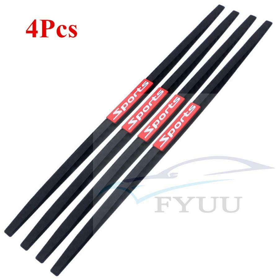 4pc 40cm Universal Car Door Edge Fender Bumper Scratch Protector Moulding Strip