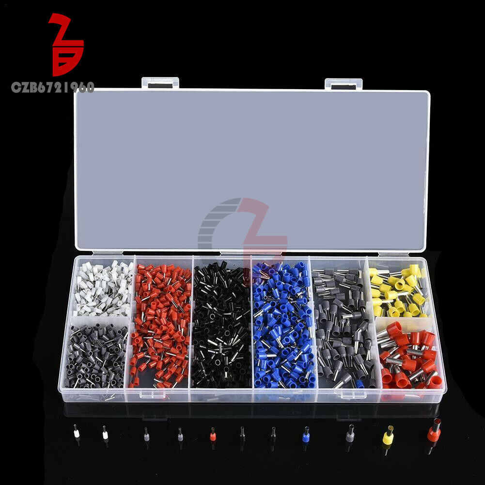 1200Pcs/Set Assorted Crimp Terminals Insulated Electrical Wiring Connector Kits