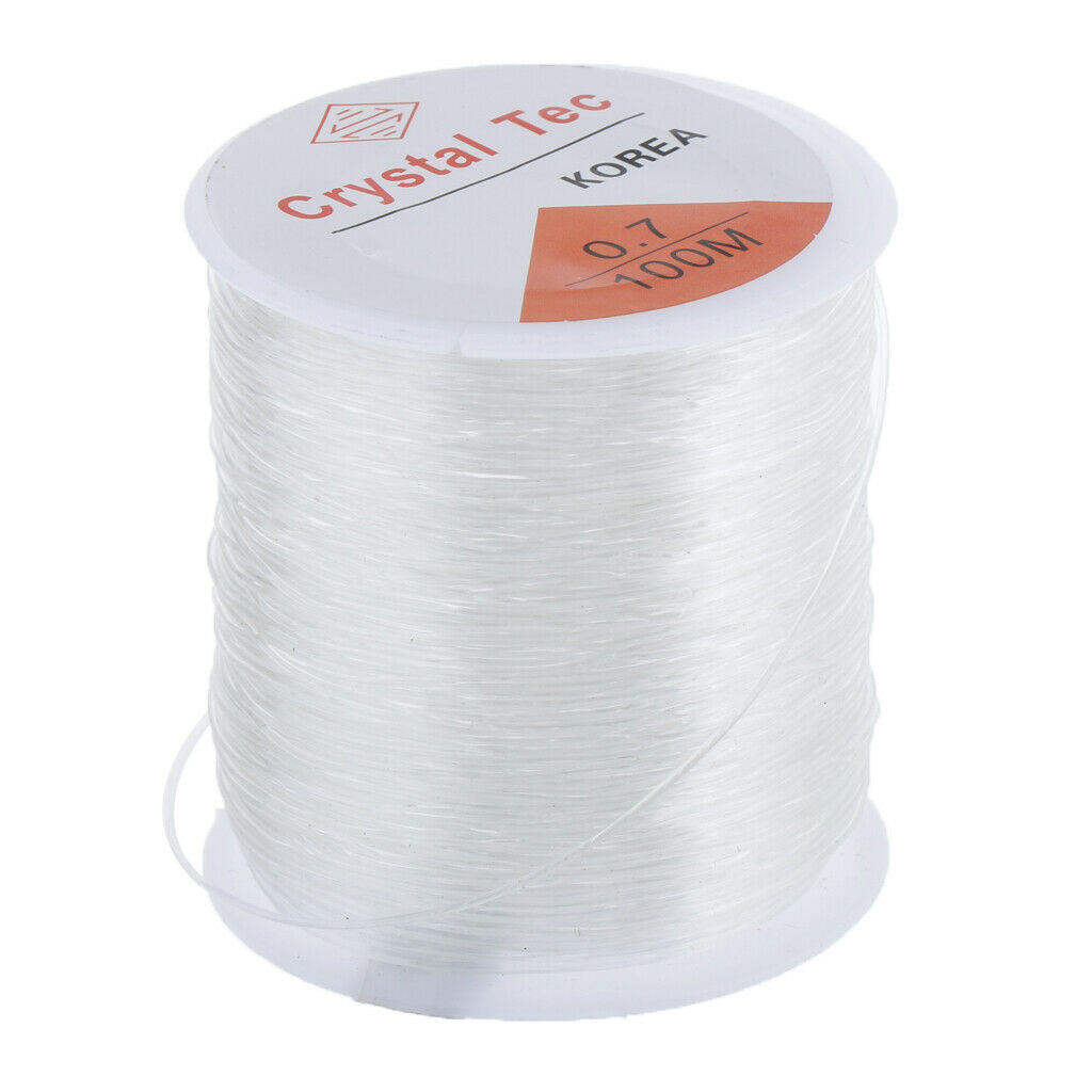 100m / Roll Crystal Elastic Stretch Beads Thread Cord String DIY Craft-0.7mm