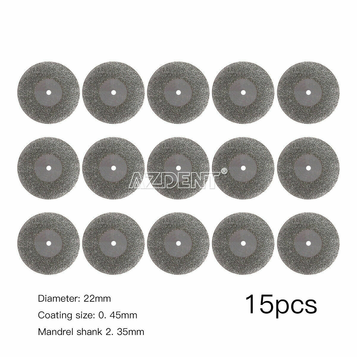 150PC Dental Lab Diamond Disc Cutting Double Side Disk Tool For Polisher Machine