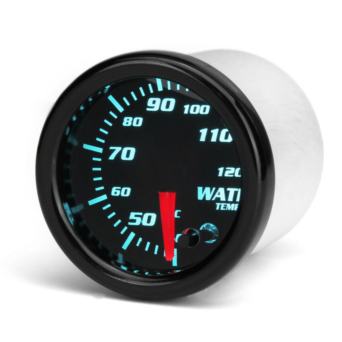 52mm Car Auto Pointer Colors Adjustable Water Temp Temperature Gauge Kit Black