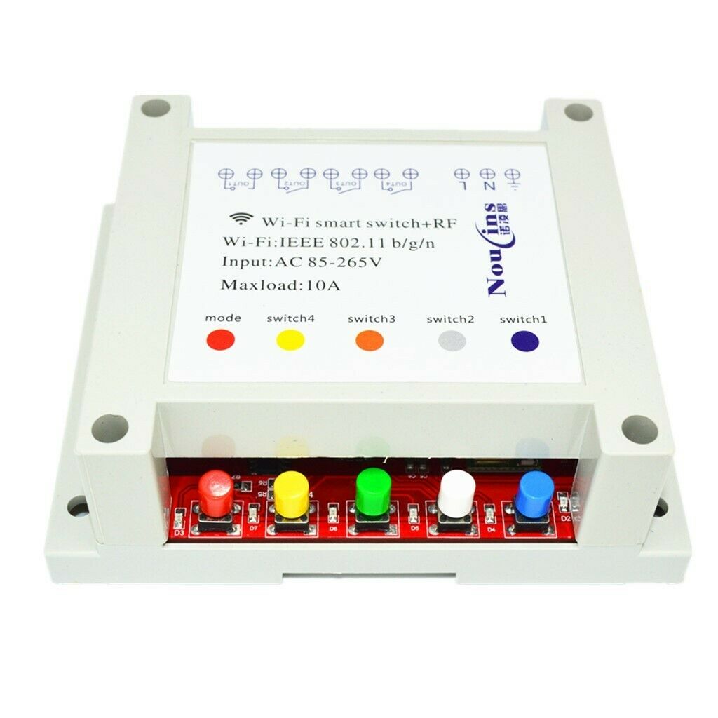 AC85-265V Wireless 4 Channel Switch WiFi For Home Automation App Control #6