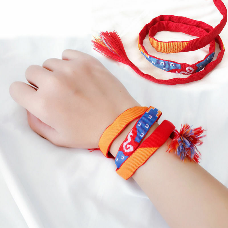 Lover Anime Your Name Bracelet Kimi no Na wa Miyamizu Mitsuha Rope With Button