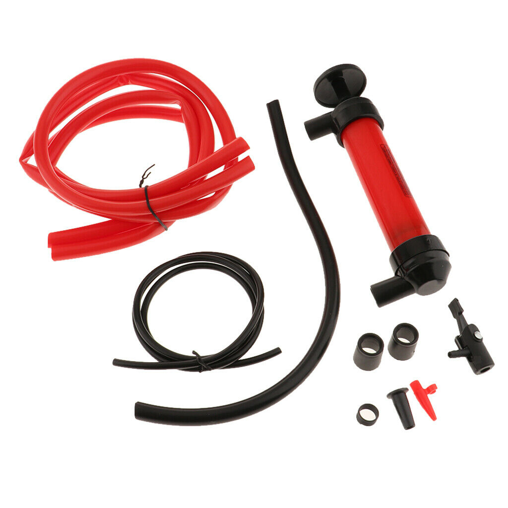Multi-Use Siphon Fuel Transfer Pump Kit (for Gas Oil and Liquids) Manual Sucker