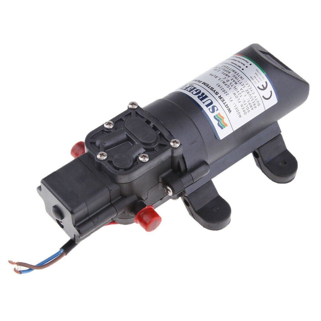 Self Priming Water Diaphragm Pump 80psi 12V 1GPM 3.8L/min Caravan Boat