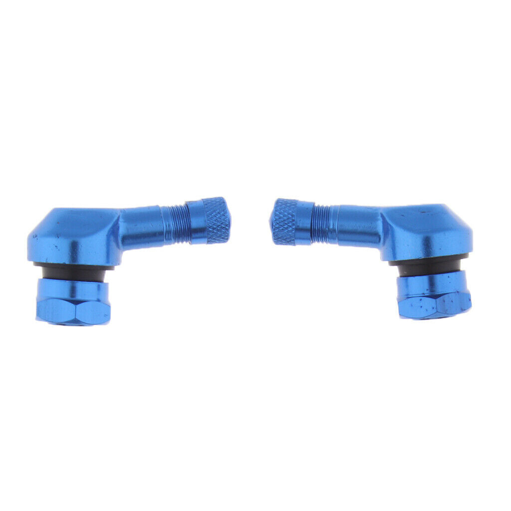 4x CNC Valve Extenders Tire Stem Extension 90 Degree Wheel Adapters for Car