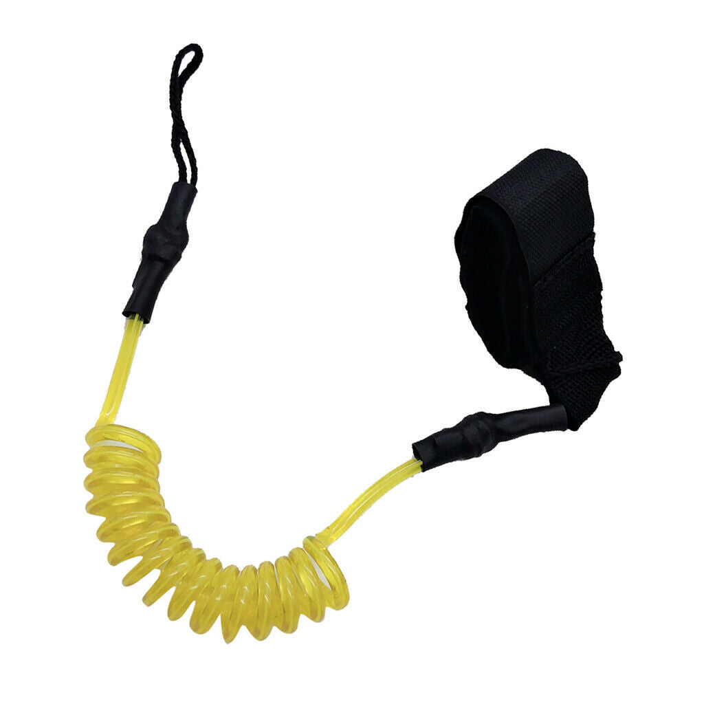 Paddle Safety Rod Elastic Leash Boats Raft Stretch Rope - Yellow